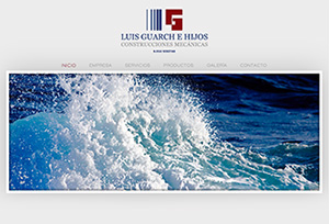 Página Web Construcciones Mecánicas Luis Guarch e Hijos.